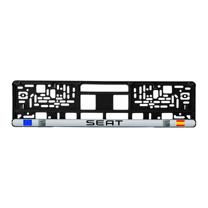 Set 2 bucati, suport numar inmatriculare personalizat Seat, HLX-3