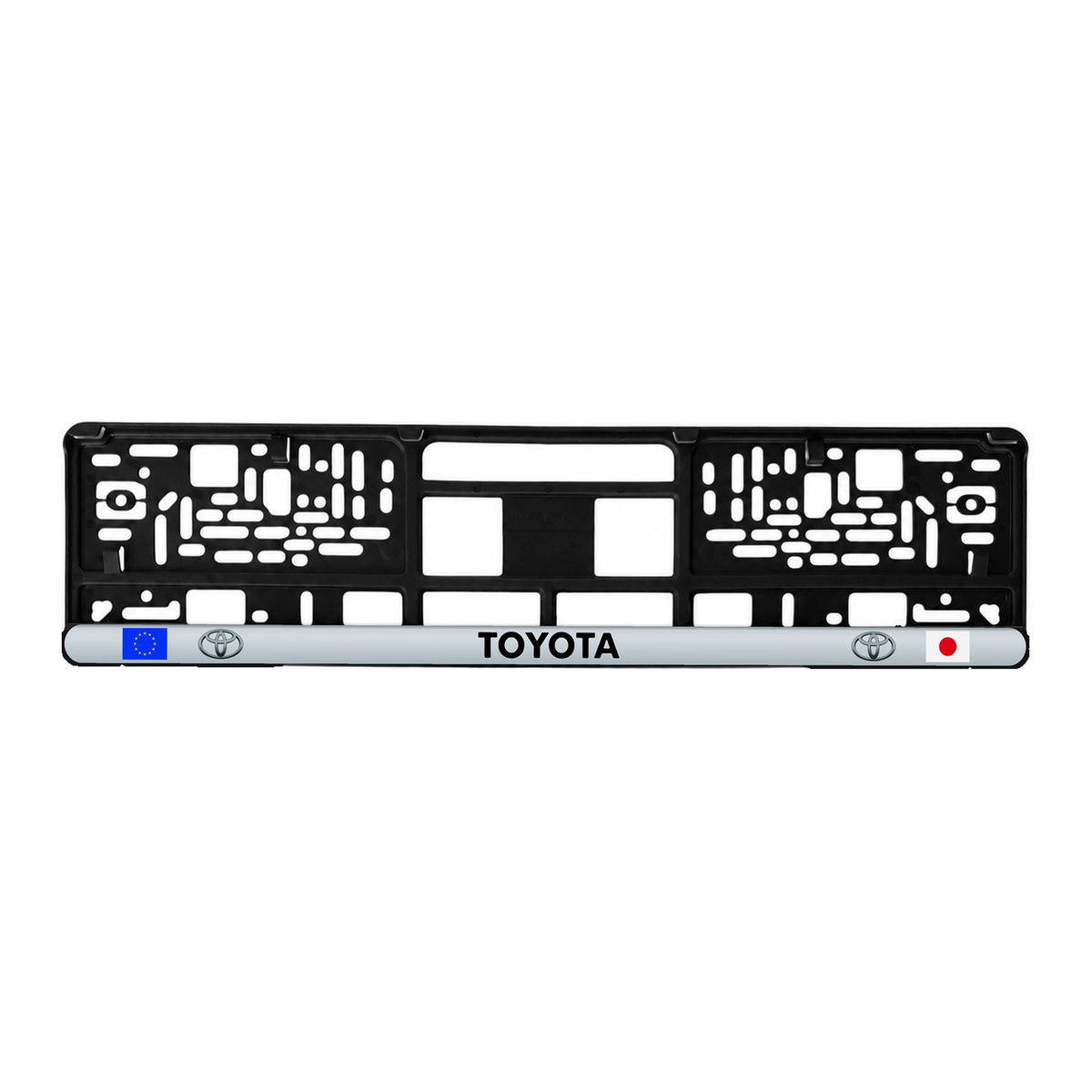 Set 2 bucati, suport numar inmatriculare personalizat Toyota, HLX-3