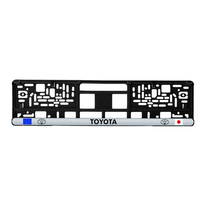 Set 2 bucati, suport numar inmatriculare personalizat Toyota, HLX-3