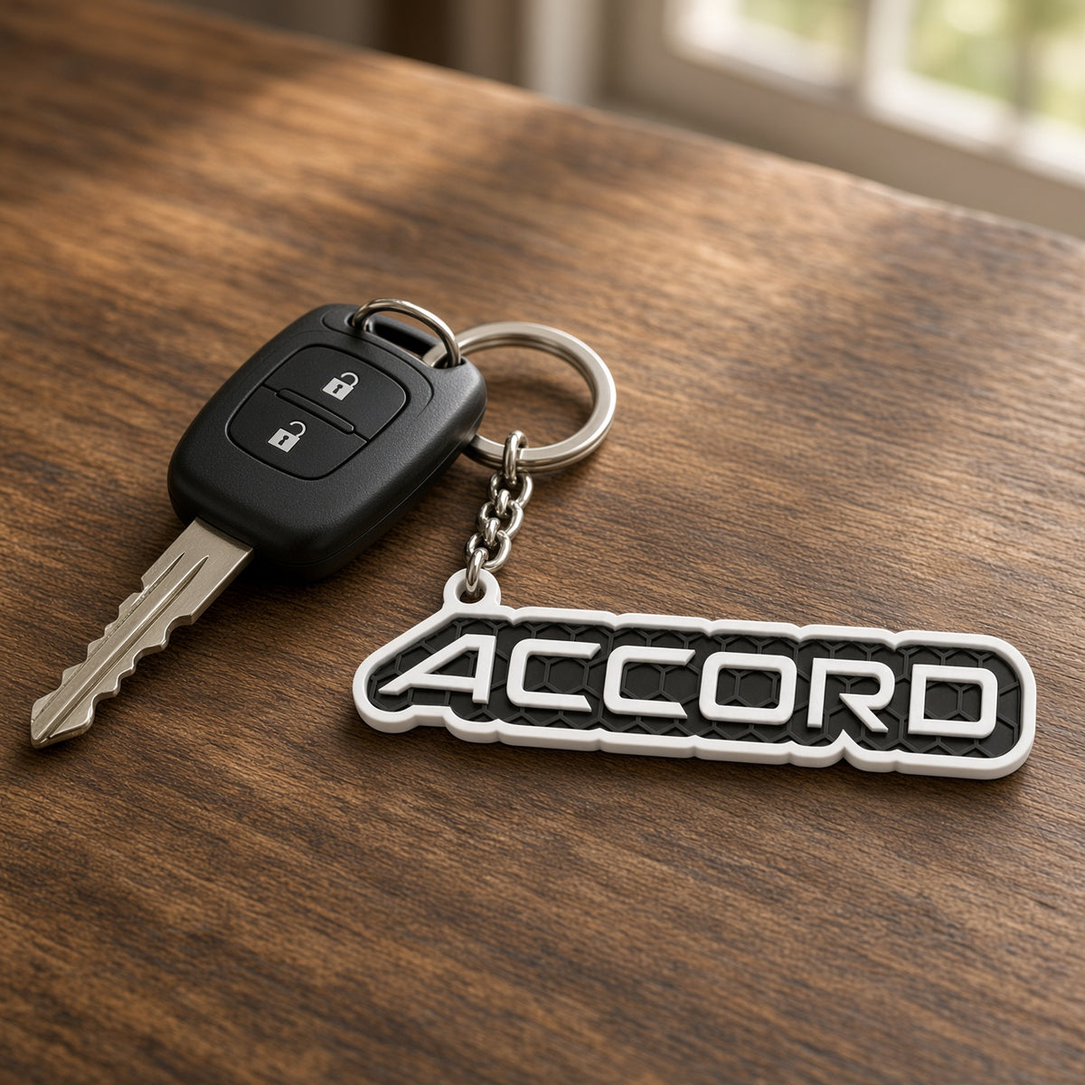 Breloc auto Honda Accord cu lanț și inel