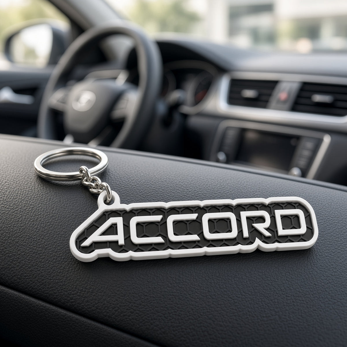 Breloc auto Honda Accord cu lanț și inel