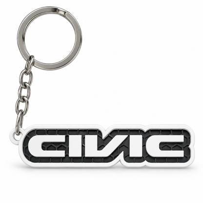 Breloc auto Honda Civic cu lanț și inel