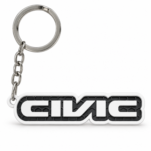 Breloc auto Honda Civic cu lanț și inel