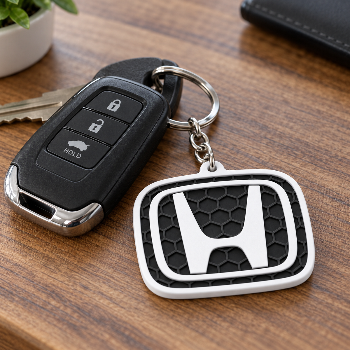 Breloc auto Honda cu lanț și inel