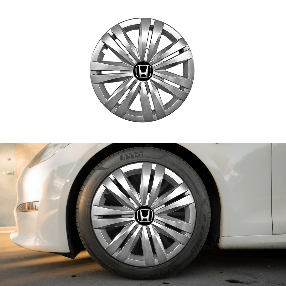 Set 4 capace roti potrivite jantelor de 16 inch compatibile gama Honda model - 427