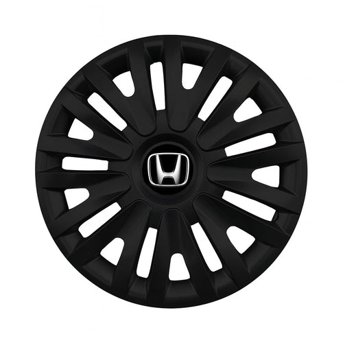 Set 4 capace roti potrivite jantelor de 15 inch compatibile HONDA, Model - 313 Black