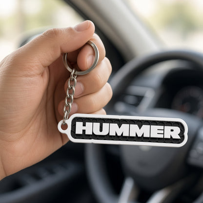 Breloc auto Hummer cu lanț și inel