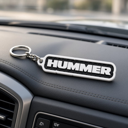 Breloc auto Hummer cu lanț și inel
