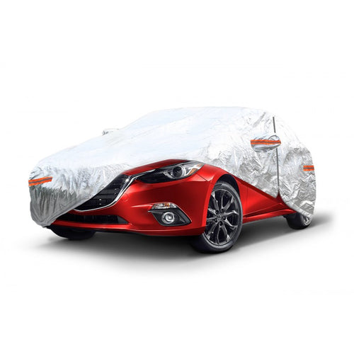 Husa auto cu fermoar argintie , marime XL