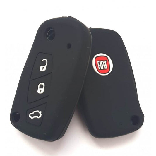 Husa silicon Fiat 3 but cu emblema SIL 202