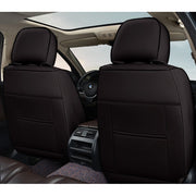 Huse auto premium 5 locuri Carguard Deluxe piele ecologică perforată - negru