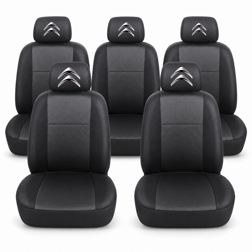 Huse scaune individuale 5 locuri personalizate cu Citroen