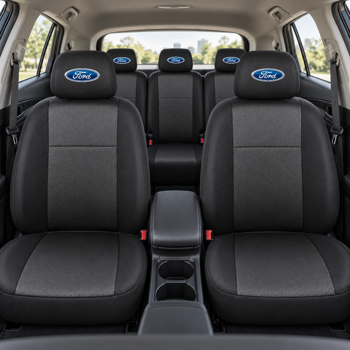 Huse scaune individuale 5 locuri personalizate cu Ford