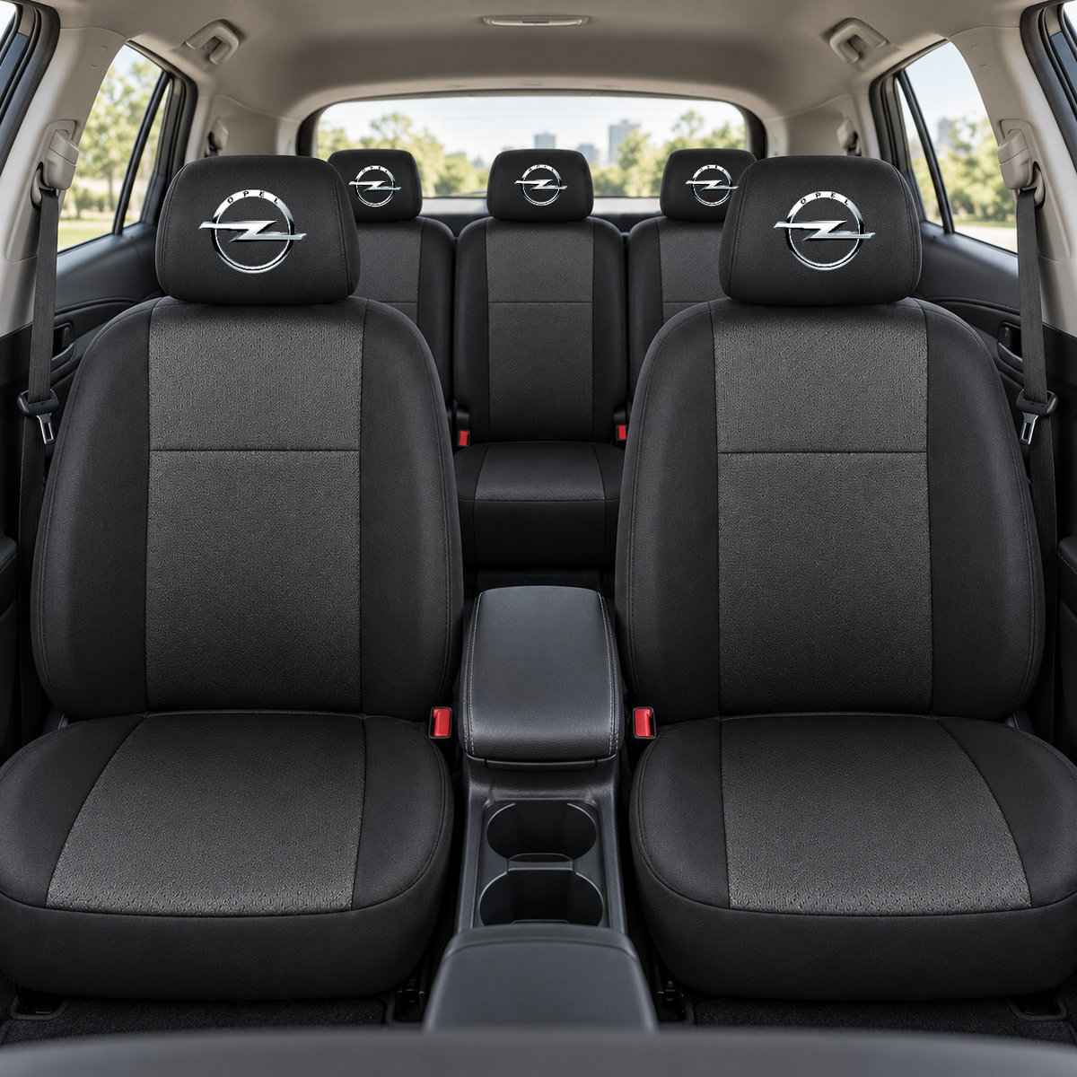 Huse scaune individuale 5 locuri personalizate cu Opel