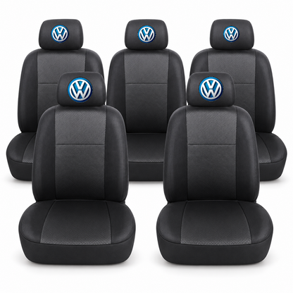 Huse scaune individuale 5 locuri personalizate cu Volkswagen