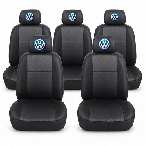 Huse scaune individuale 5 locuri personalizate cu Volkswagen