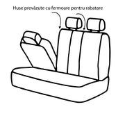 Huse universale premium pentru scaune auto bej+negru - CARGUARD