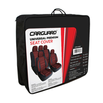 Huse universale premium pentru scaune auto rosu+negru - CARGUARD