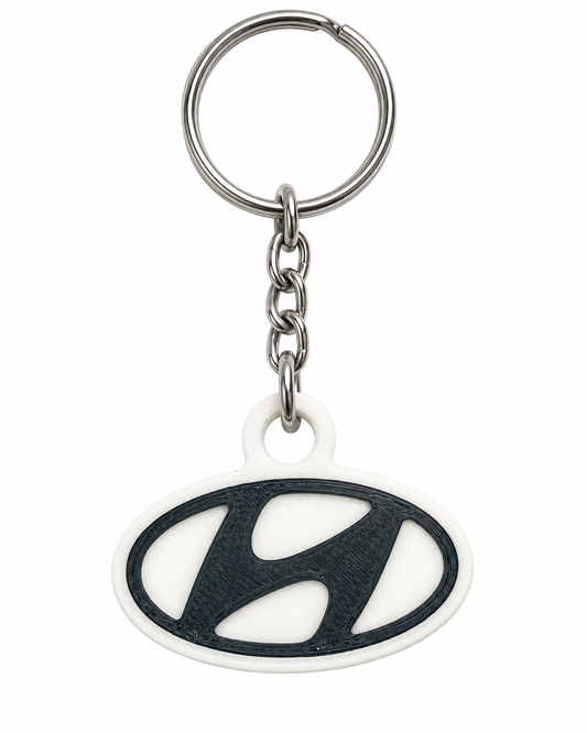 Breloc auto Hyundai cu lanț și inel