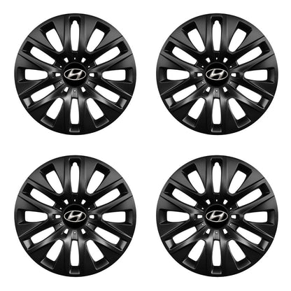 Set 4 capace roti 14 inchi (R14) compatibile gama Hyundai model - 225 Black