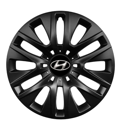 Set 4 capace roti potrivite jantelor de 16 inch compatibile HYUNDAI, Model 429 Black