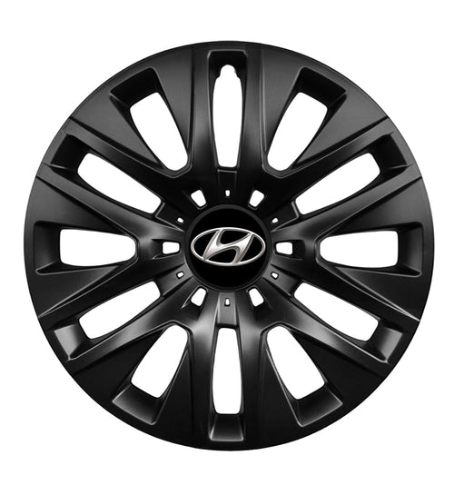 Set 4 capace roti 14 inchi (R14) compatibile gama Hyundai model - 225 Black
