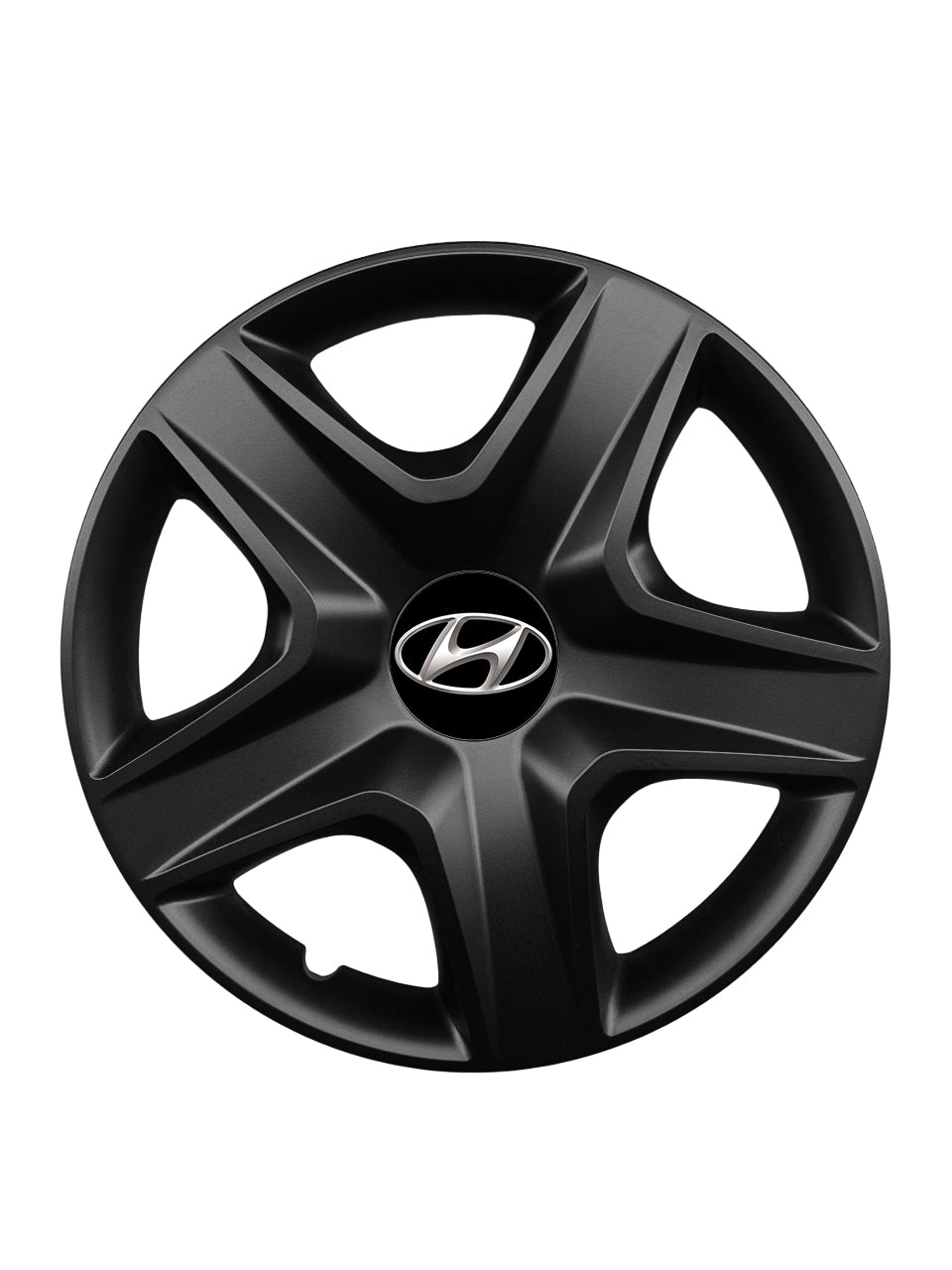 Set 4 capace roti potrivite jantelor de 16 inch compatibile HYUNDAI, Model 418 Black