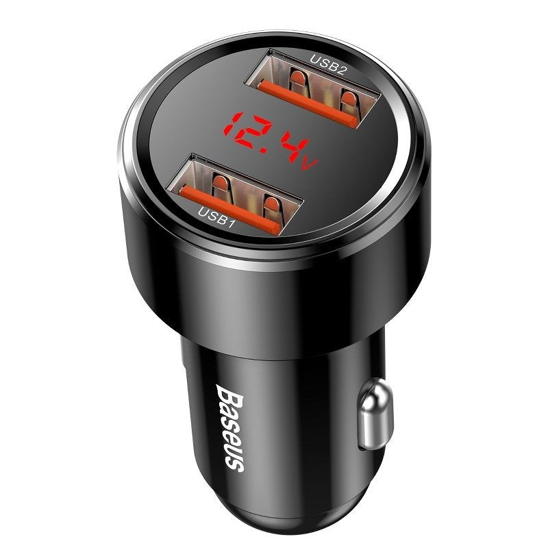 Incarcator de masina, Baseus Magic, USB 3.0, 45W, negru