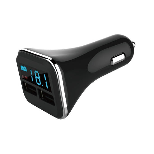 Incarcator masina 2x USB 12-24V 4200mA+voltmetru
