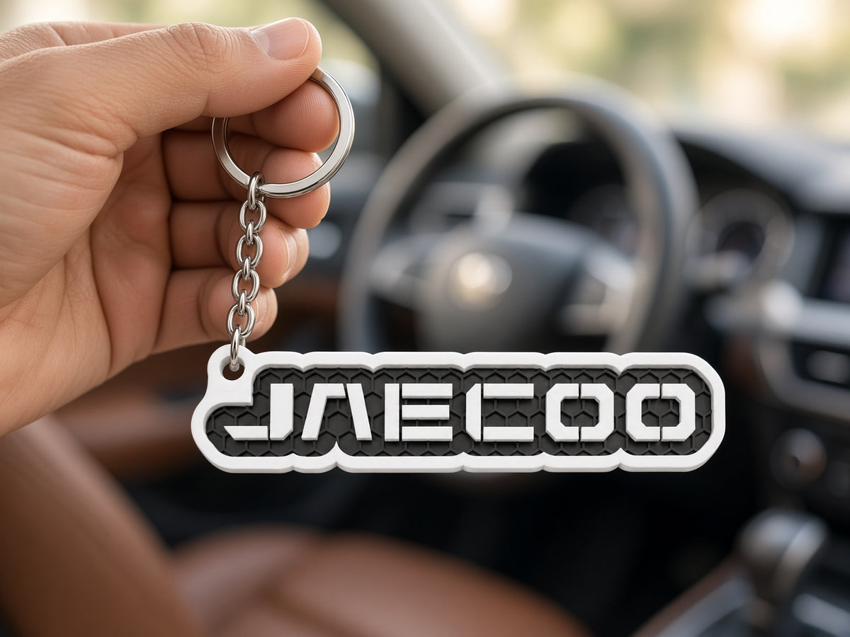 Breloc auto Jaecoo cu lanț și inel