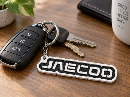 Breloc auto Jaecoo cu lanț și inel