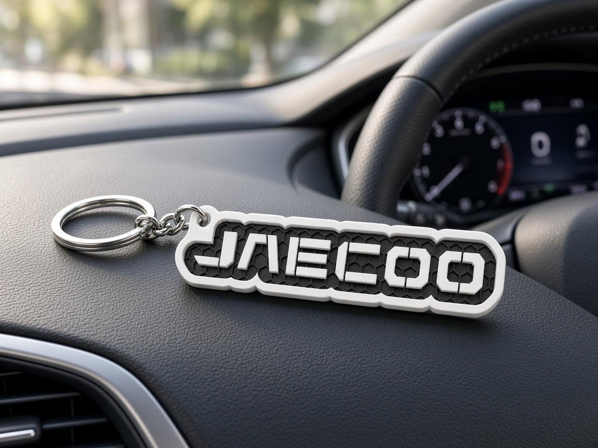 Breloc auto Jaecoo cu lanț și inel