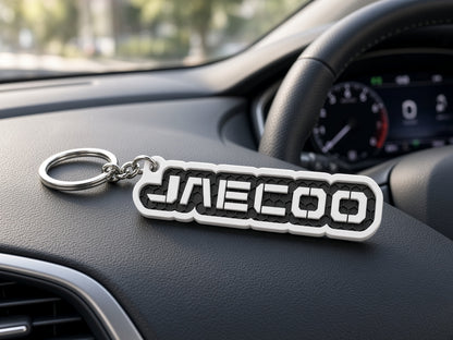 Breloc auto Jaecoo cu lanț și inel