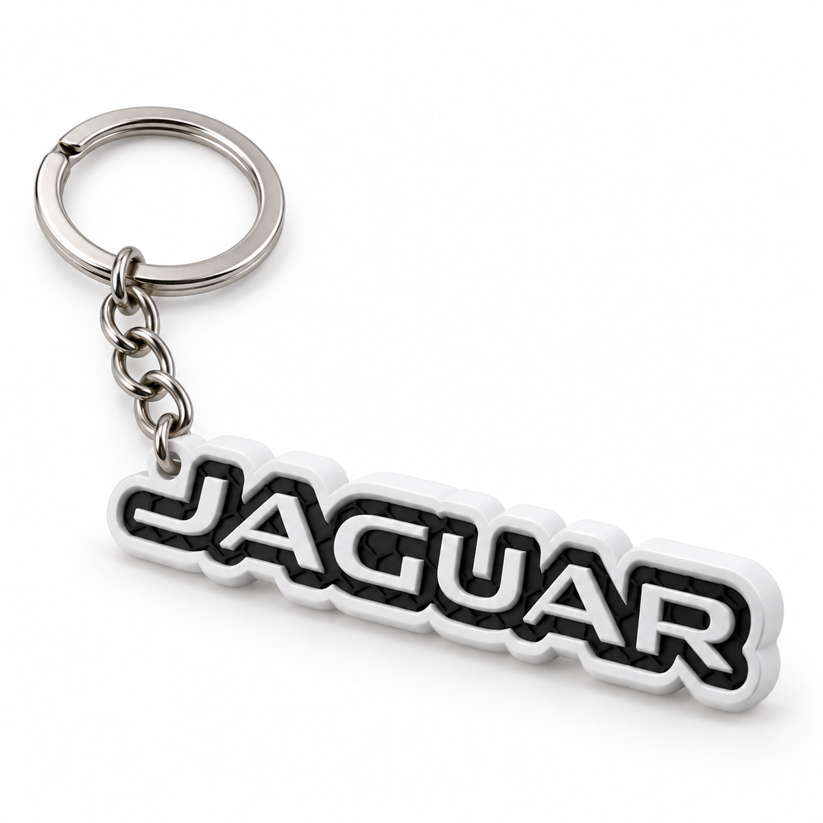 Breloc auto Jaguar cu lanț și inel