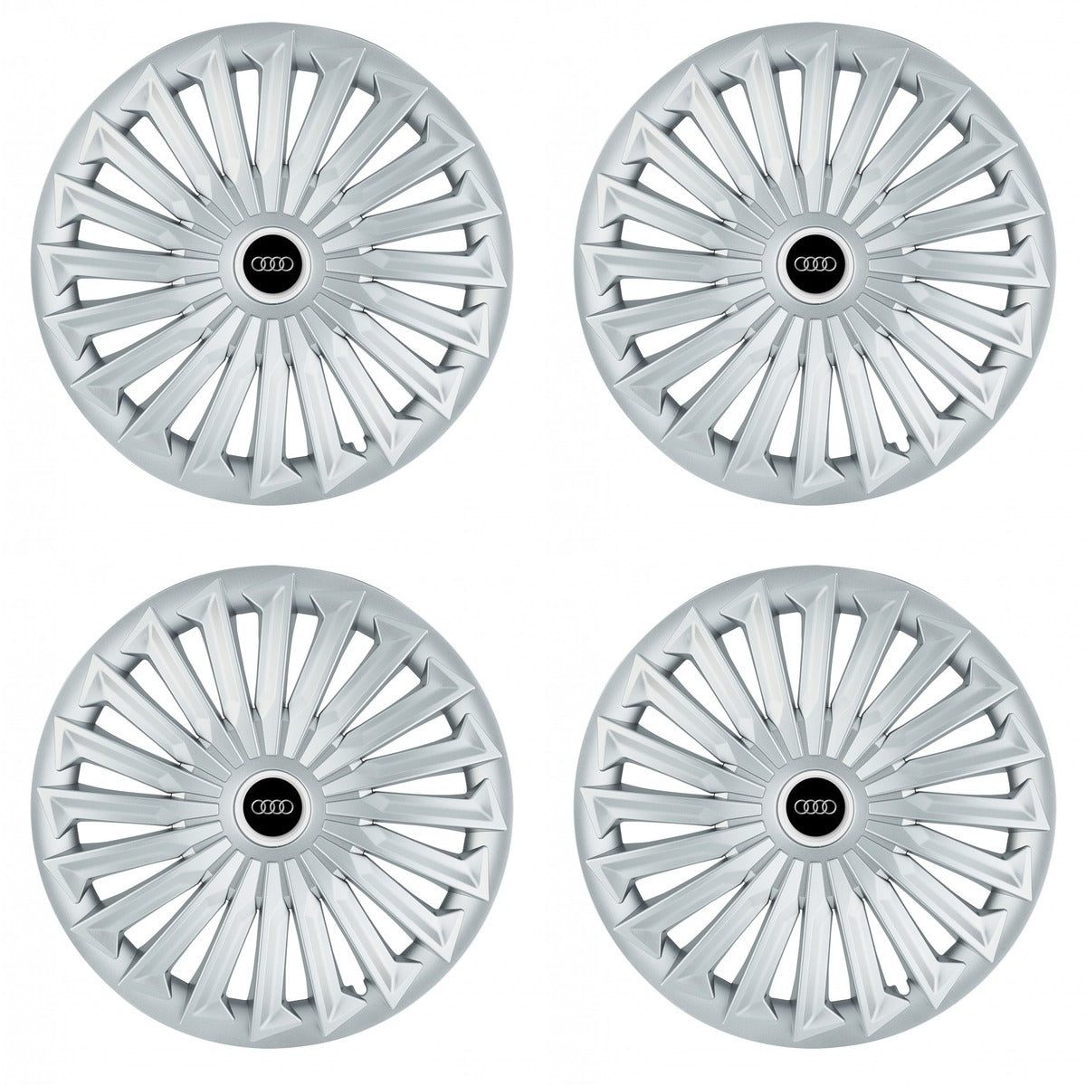 Set 4 capace roti 15 inchi (R15) compatibile AUDI, Model Joy Gri