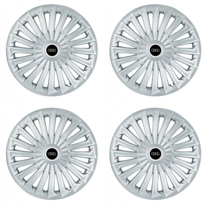 Set 4 capace roti 15 inchi (R15) compatibile AUDI, Model Joy Gri