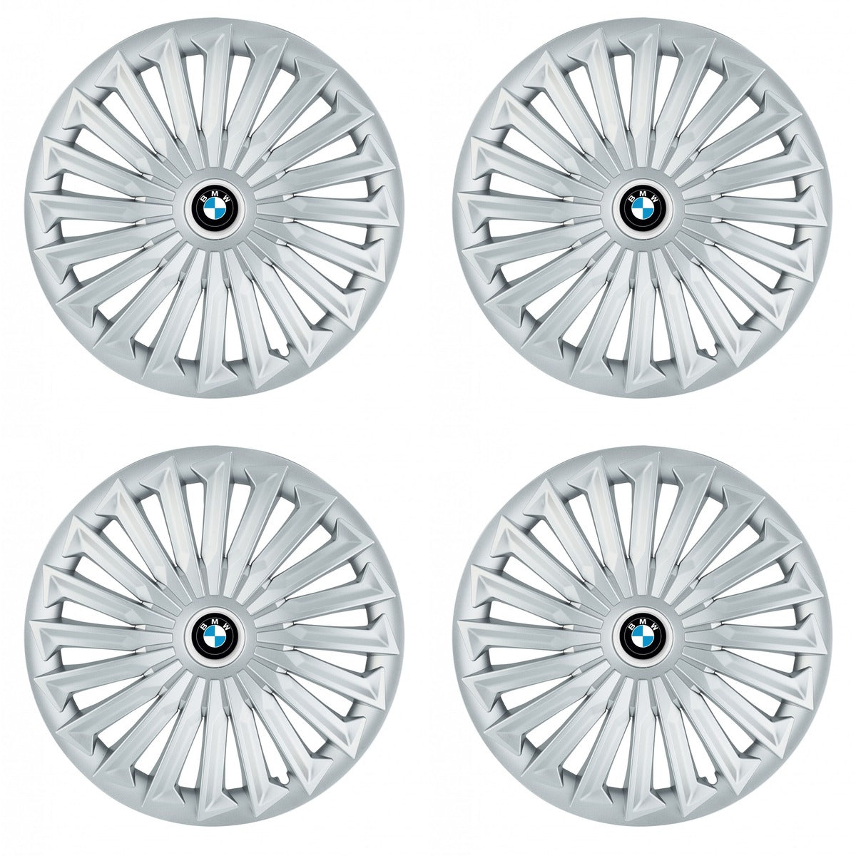 Set 4 capace roti 15 inchi (R15) compatibile BMW, Model Joy Gri