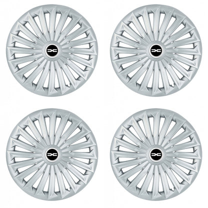 Set 4 capace roti 15 inchi (R15) compatibile DACIA, Model Joy Gri