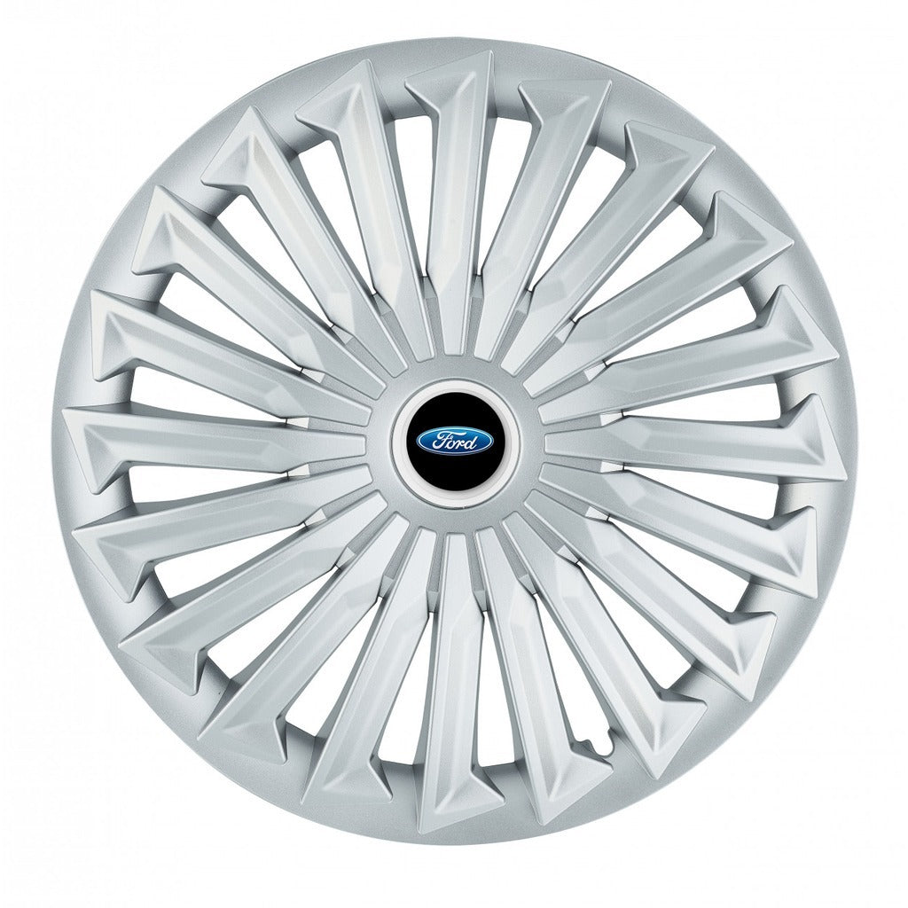 Set 4 capace roti 15 inchi (R15) compatibile FORD, Model Joy Gri