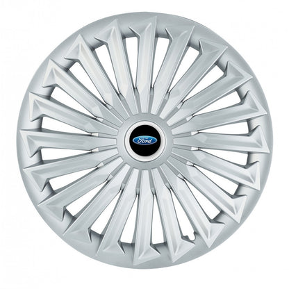 Set 4 capace roti 15 inchi (R15) compatibile FORD, Model Joy Gri