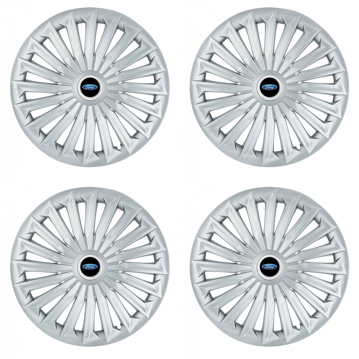 Set 4 capace roti 15 inchi (R15) compatibile FORD, Model Joy Gri