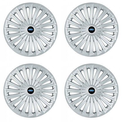 Set 4 capace roti 15 inchi (R15) compatibile FORD, Model Joy Gri