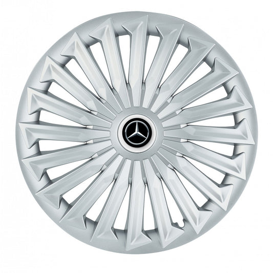 Set 4 capace roti 15 inchi (R15) compatibile MERCEDES, Model Joy Gri