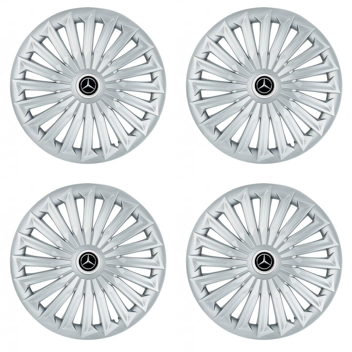 Set 4 capace roti 15 inchi (R15) compatibile MERCEDES, Model Joy Gri