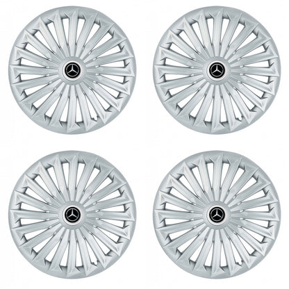 Set 4 capace roti 15 inchi (R15) compatibile MERCEDES, Model Joy Gri