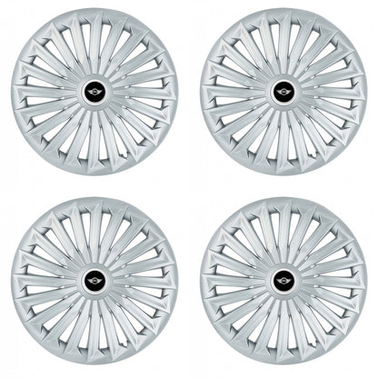 Set 4 capace roti 15 inchi (R15) compatibile MINI, Model Joy Gri