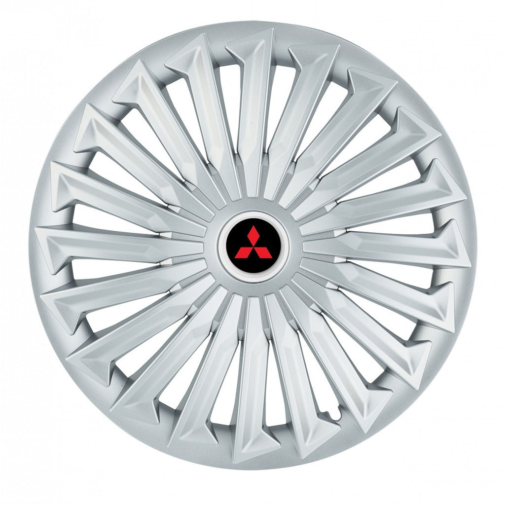 Set 4 capace roti 15 inchi (R15) compatibile MITSUBISHI, Model Joy Gri