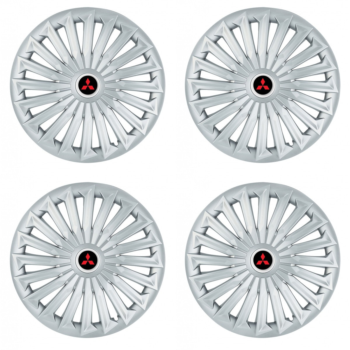 Set 4 capace roti 15 inchi (R15) compatibile MITSUBISHI, Model Joy Gri