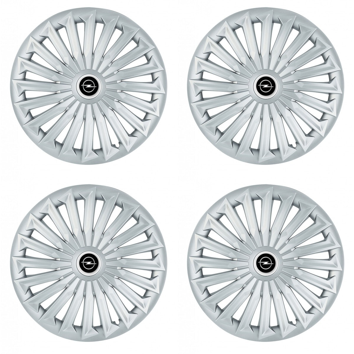 Set 4 capace roti 15 inchi (R15) compatibile OPEL, Model Joy Gri