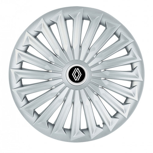 Set 4 capace roti 15 inchi (R15) compatibile RENAULT, Model Joy Gri